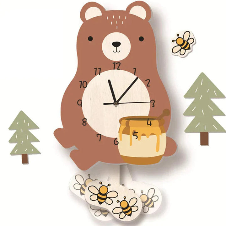 WildTime - Artistic Animal Wall Clock Bowlift
