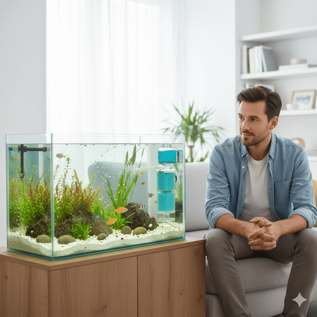BowLift | AQUAFLOW 5-IN-1 – Crystal-Clear Water & Automatic Cleaning for Aquariums