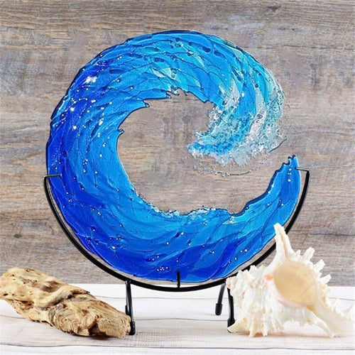 BowLift | AquaWave Glass Sculpture