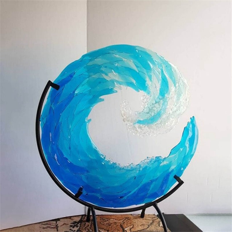 BowLift | AquaWave Glass Sculpture
