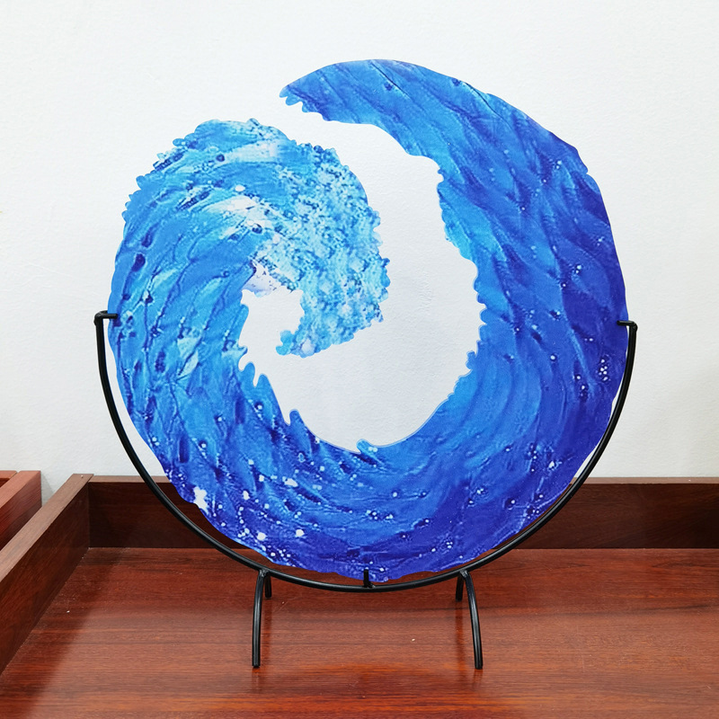 BowLift | AquaWave Glass Sculpture