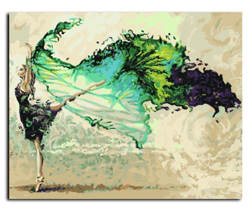 Releve in Arabesque Color Splash - Van-Go Paint-By-Number Kit | Bowlift
