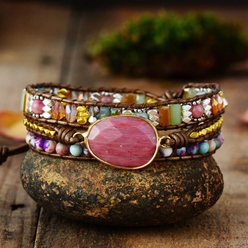 Enchanting Winnie Wrap Bracelet with Unique Gemstones | A Magical Jewelry for Your Style Bowlift