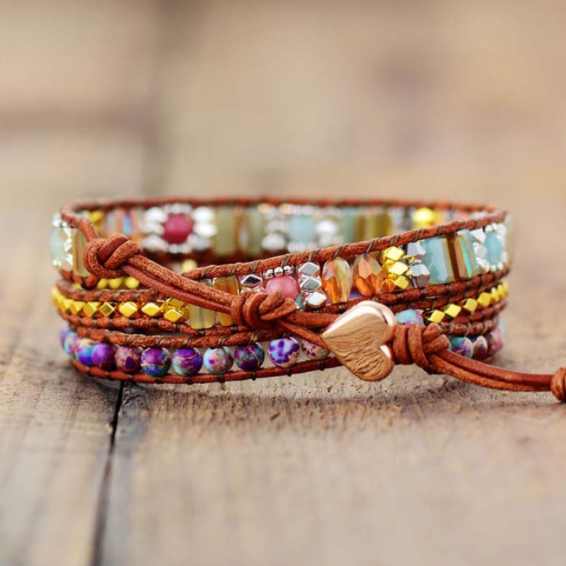 Enchanting Winnie Wrap Bracelet with Unique Gemstones | A Magical Jewelry for Your Style Bowlift