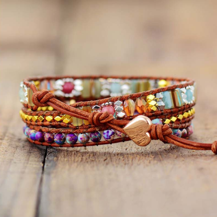 Enchanting Winnie Wrap Bracelet with Unique Gemstones | A Magical Jewelry for Your Style Bowlift