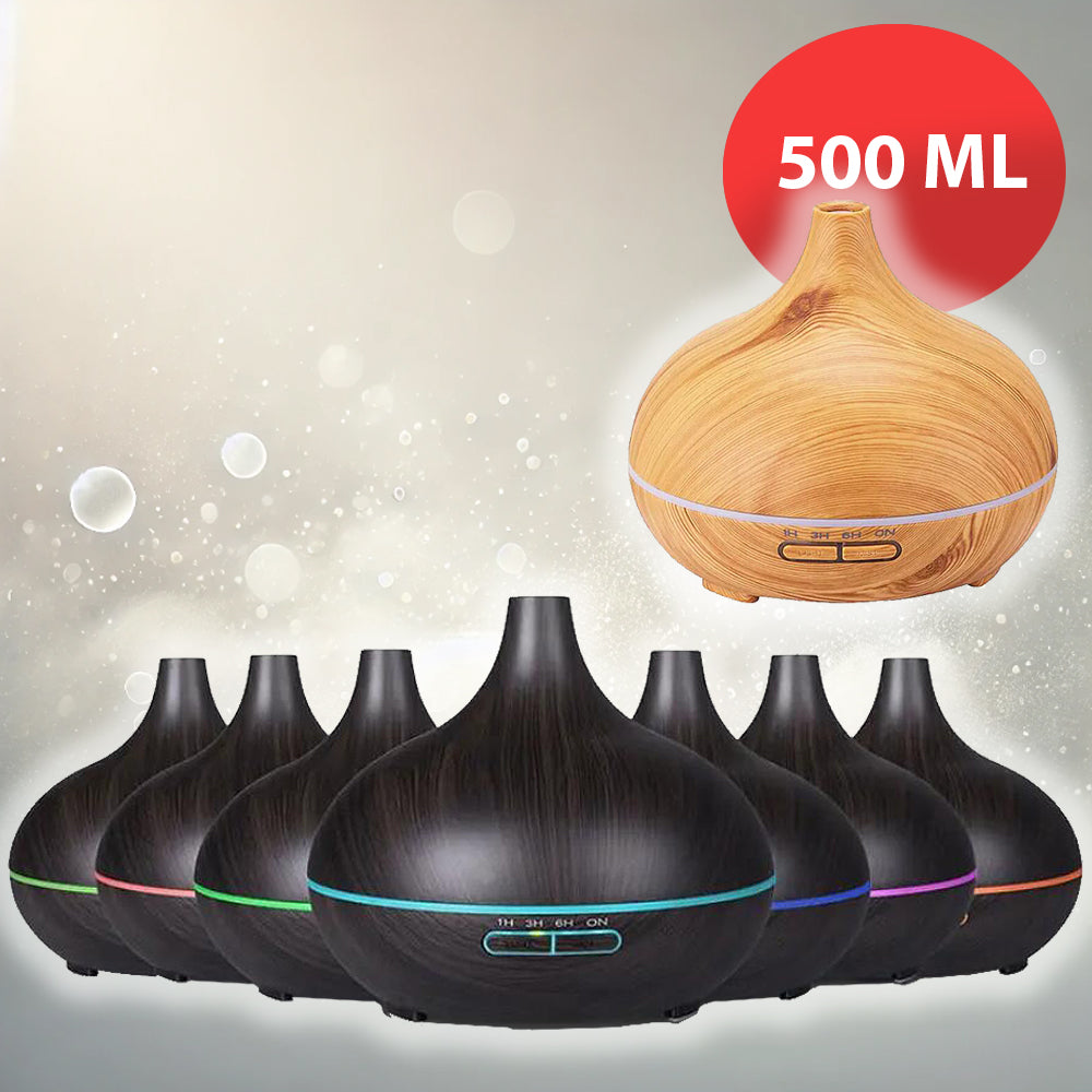 Aroma Diffuser – 500 ml with wood look | Bowlift