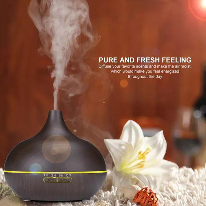 Aroma Diffuser – 500 ml with wood look | Bowlift