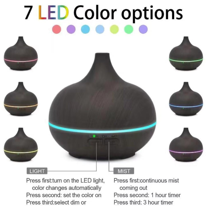 Aroma Diffuser – 500 ml with wood look | Bowlift