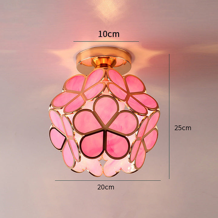 BowLift | Artistic Glass Ceiling Light with Floral Design - FlowerHall