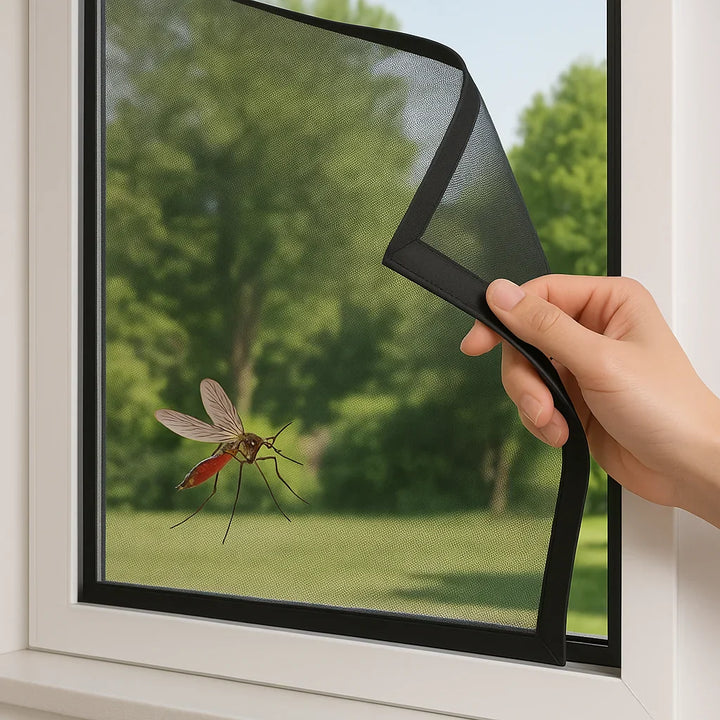 BowLift | Magnetic Mosquito Net for Windows - No-See-Um Mesh Insect Screen for Home Protection & Bug Prevention