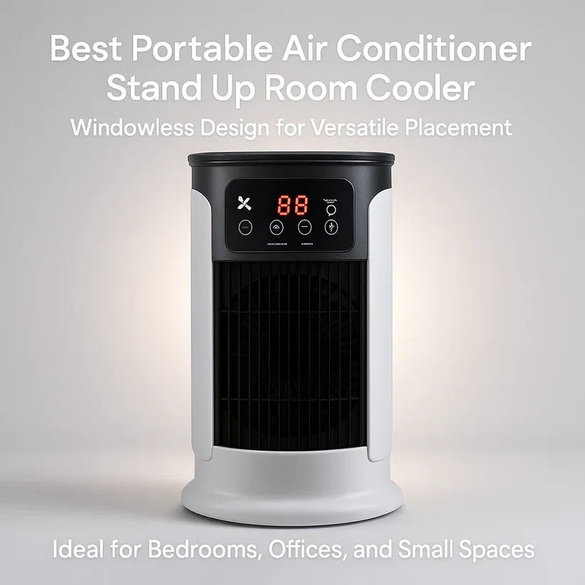 Portable Air Conditioner | Windowless, Energy Efficient & Ideal for Home Office and Dormitory Use | Bowlift