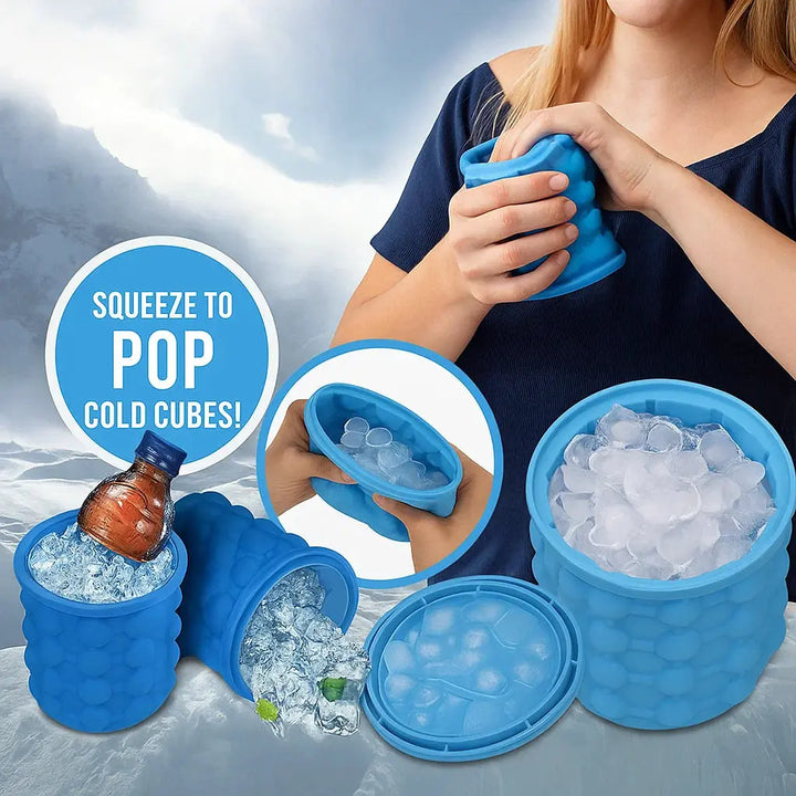 BowLift | Space-saving ice cube container with lid