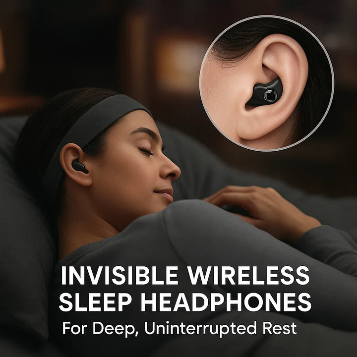 BowLift | Invisible Wireless Sleep Headphones | IPX5 Waterproof, Bluetooth 5.3 for Comfortable Sleep and Relaxation
