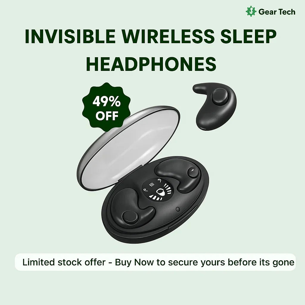 BowLift | Invisible Wireless Sleep Headphones | IPX5 Waterproof, Bluetooth 5.3 for Comfortable Sleep and Relaxation