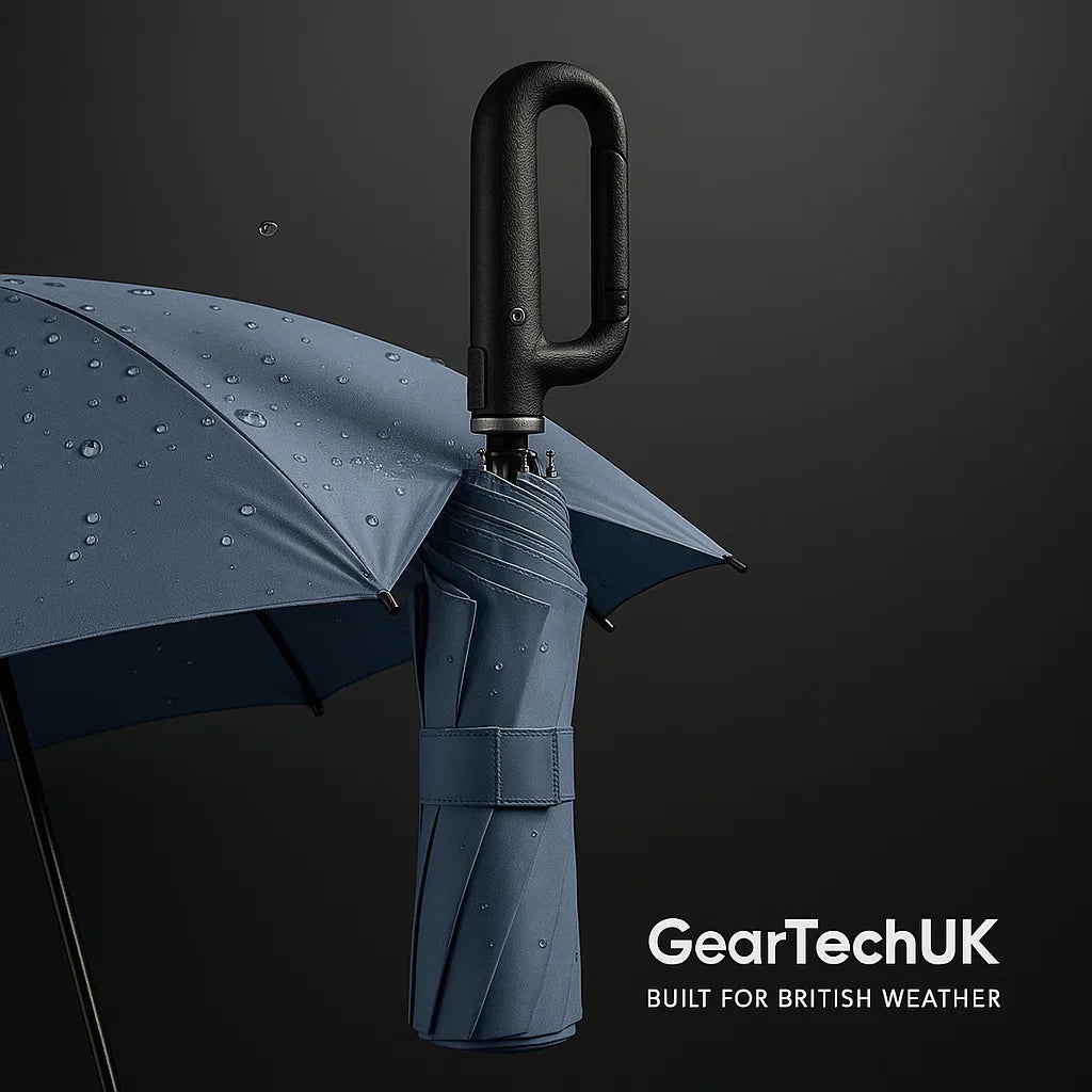 BowLift | Wind-Resistant Automatic Folding Umbrella with Large Buckle Handle – Compact & Durable