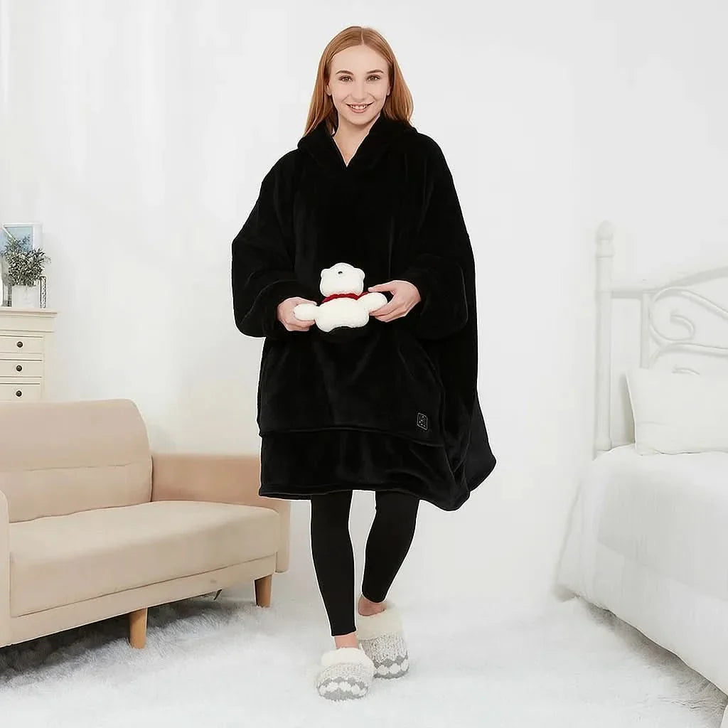 BowLift | USB heated blanket hoodie for intense warmth