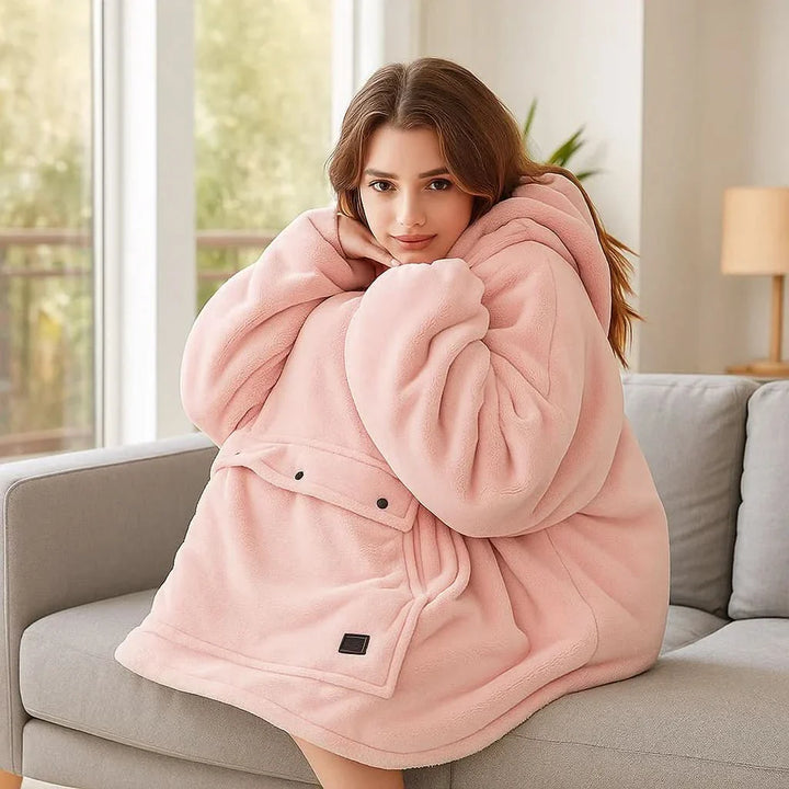 BowLift | USB heated blanket hoodie for intense warmth