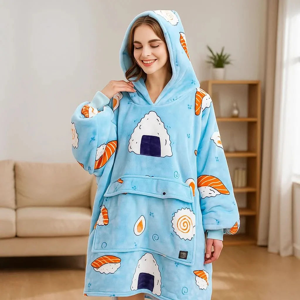 BowLift | USB heated blanket hoodie for intense warmth