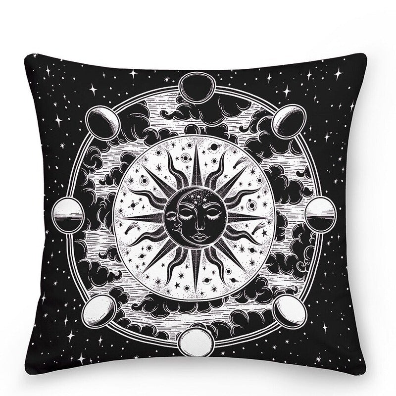 BowLift | Decorative cushions with Sun and Moon in Astrological Style