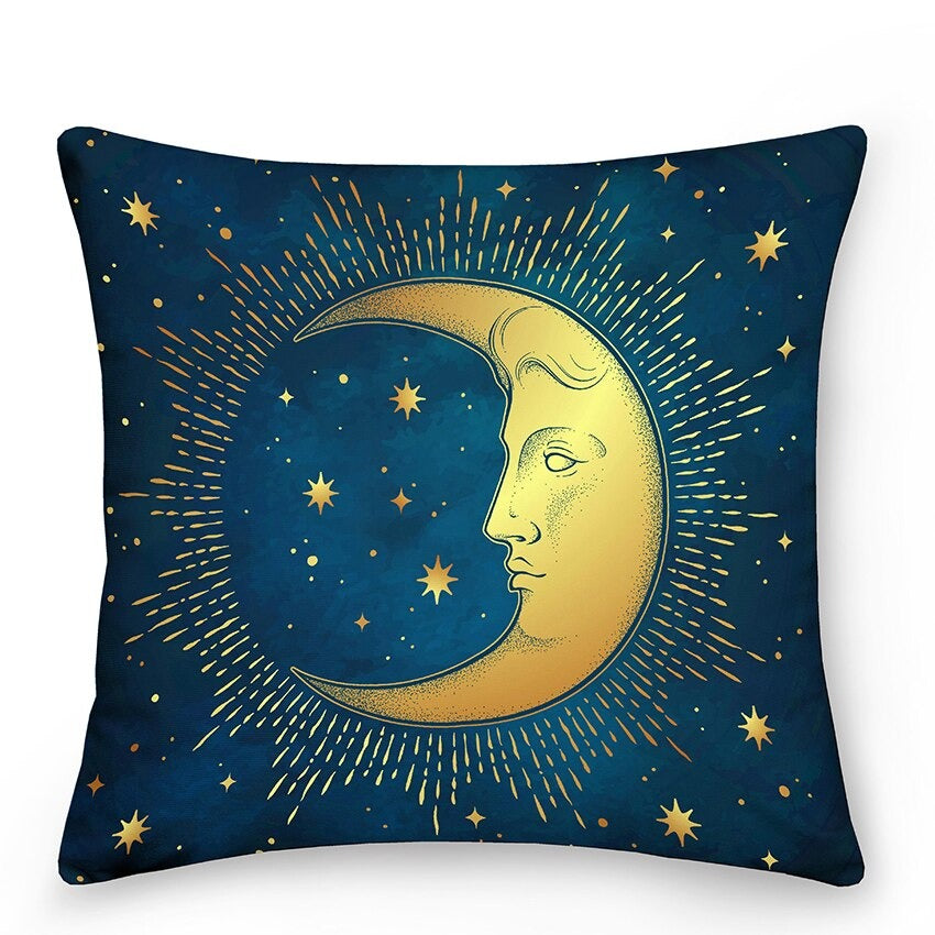 BowLift | Decorative cushions with Sun and Moon in Astrological Style