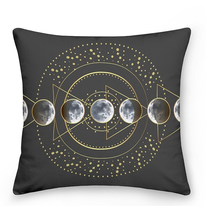 BowLift | Decorative cushions with Sun and Moon in Astrological Style