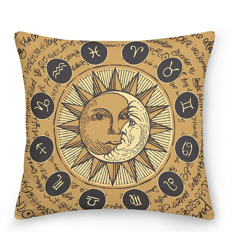 BowLift | Decorative cushions with Sun and Moon in Astrological Style