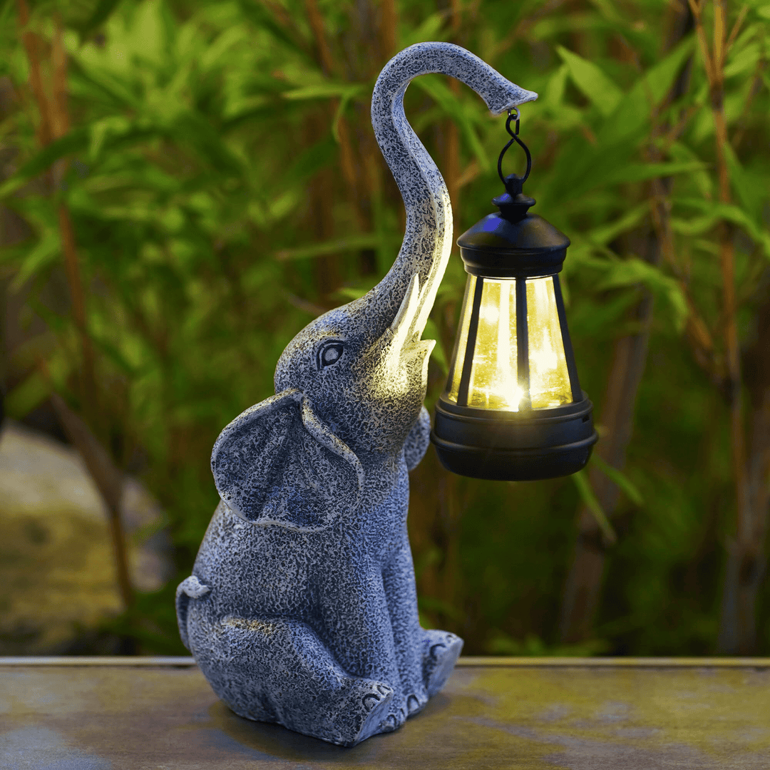 BowLift | Atmospheric Solar Lamp for the Garden - Elephant Glow