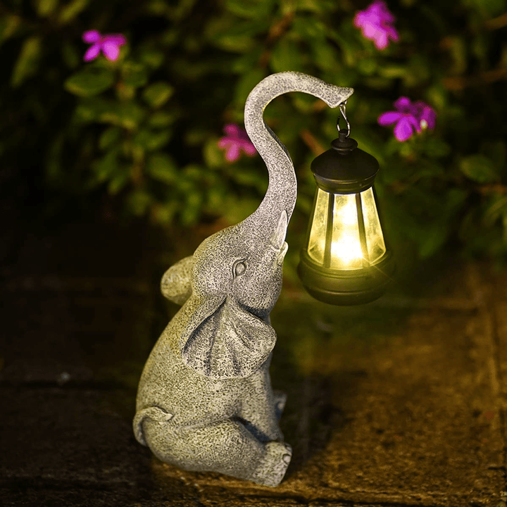 BowLift | Atmospheric Solar Lamp for the Garden - Elephant Glow