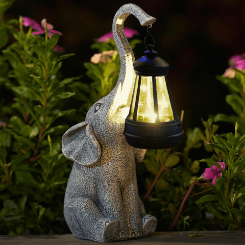 BowLift | Atmospheric Solar Lamp for the Garden - Elephant Glow
