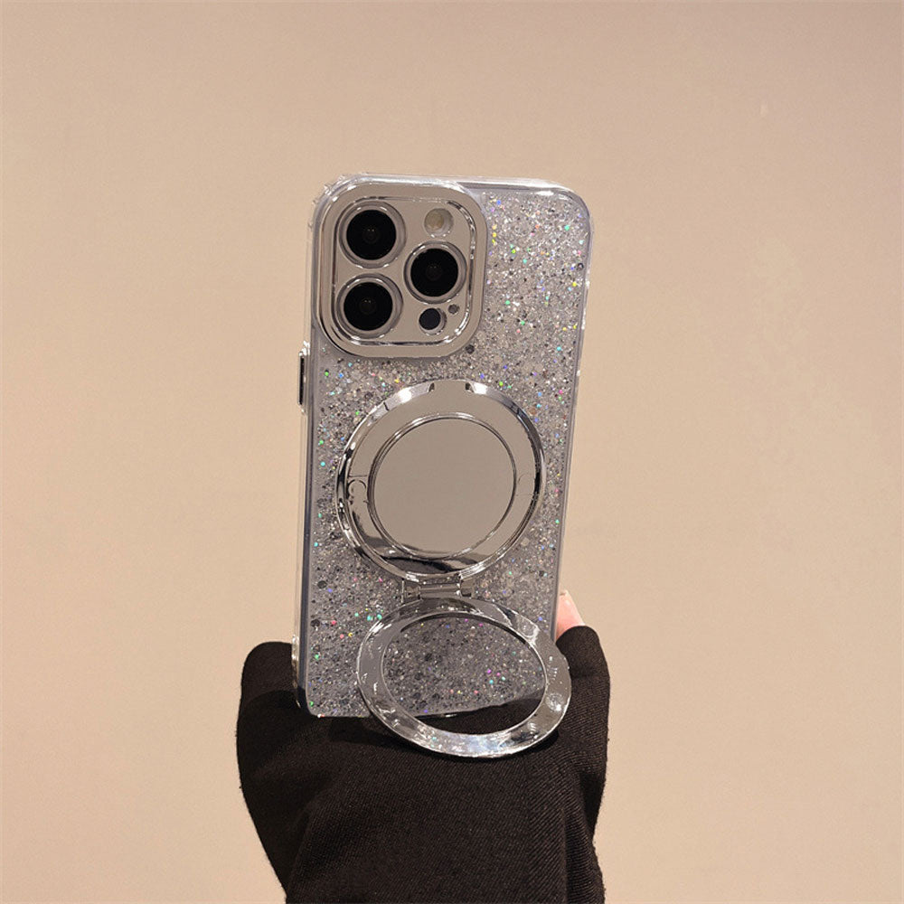BowLift | Silver Glitter Mirror MagSafe
