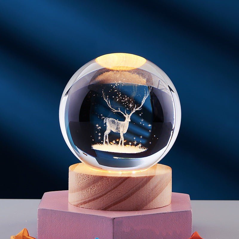 BowLift | AURASHINE – 3D LED Crystal Lamp for Dreamy Night Ambiance