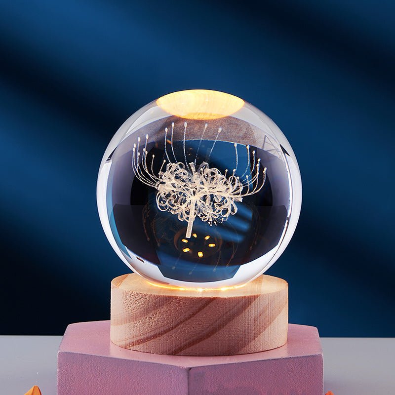BowLift | AURASHINE – 3D LED Crystal Lamp for Dreamy Night Ambiance