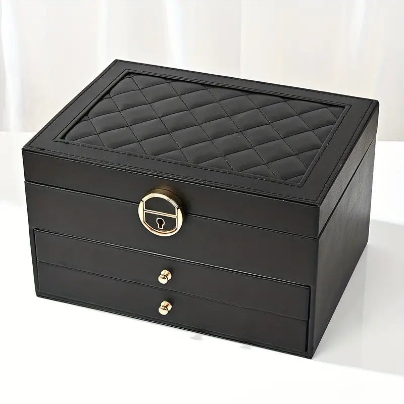 BowLift | AURELIA BOX – Multi-Layer Leather Jewelry Organizer for Stylish Storage