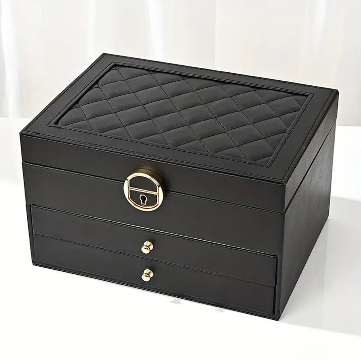 BowLift | AURELIA BOX – Multi-Layer Leather Jewelry Organizer for Stylish Storage
