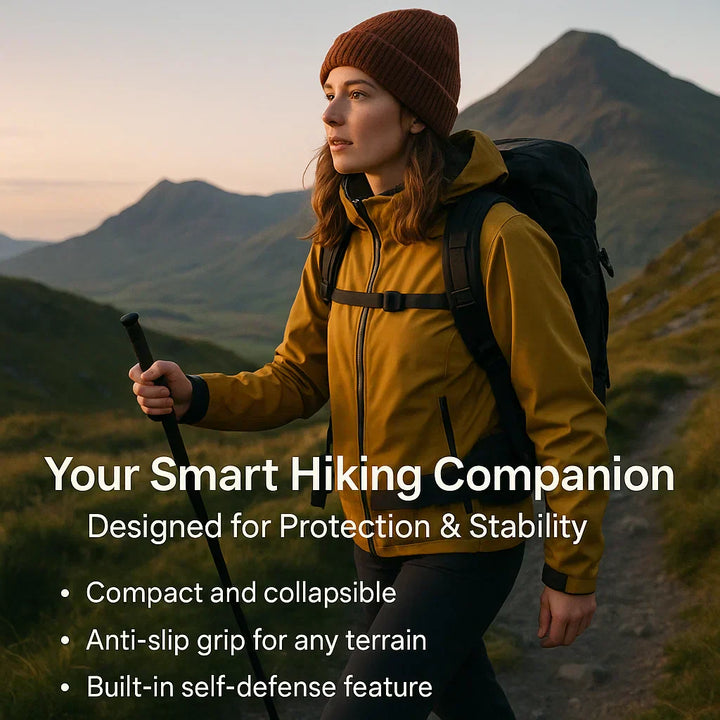 Sturdy Trekking Pole Lightweight Walking Pole with Antiskid Grip | Bowlift