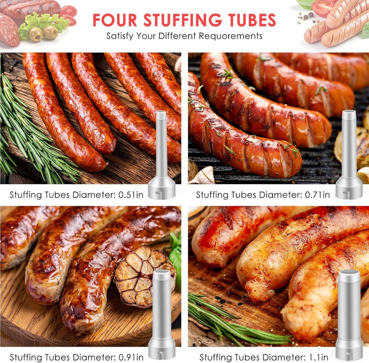 BowLift | Sausage filler with 4 different size filling tubes