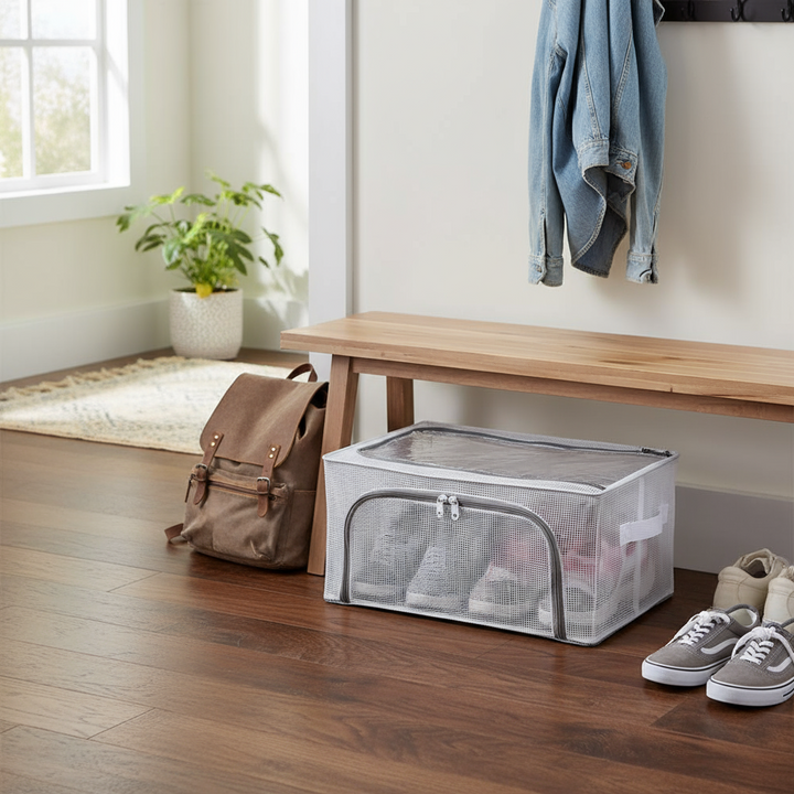 BowLift | Foldable Stackable Shoe Storage Organizer