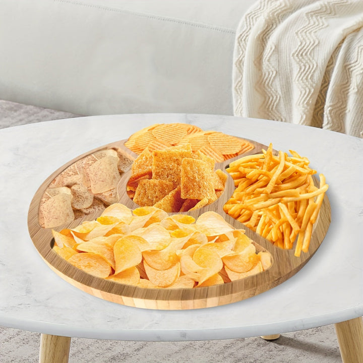 BowLift | SnackAura – Serve snacks stylishly with a durable, eco-friendly bamboo tray