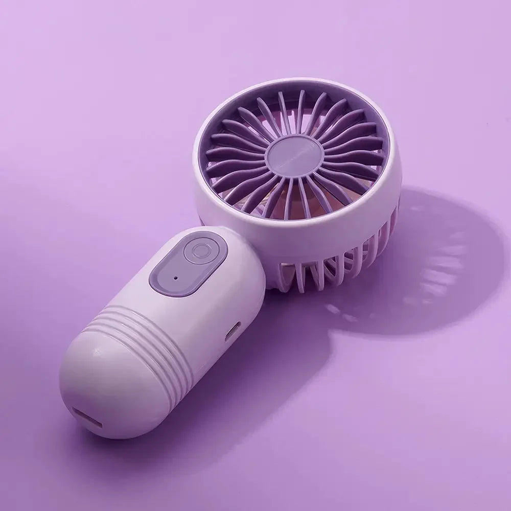 USB Rechargeable Mini Portable Fan With 3 Speeds | Bowlift