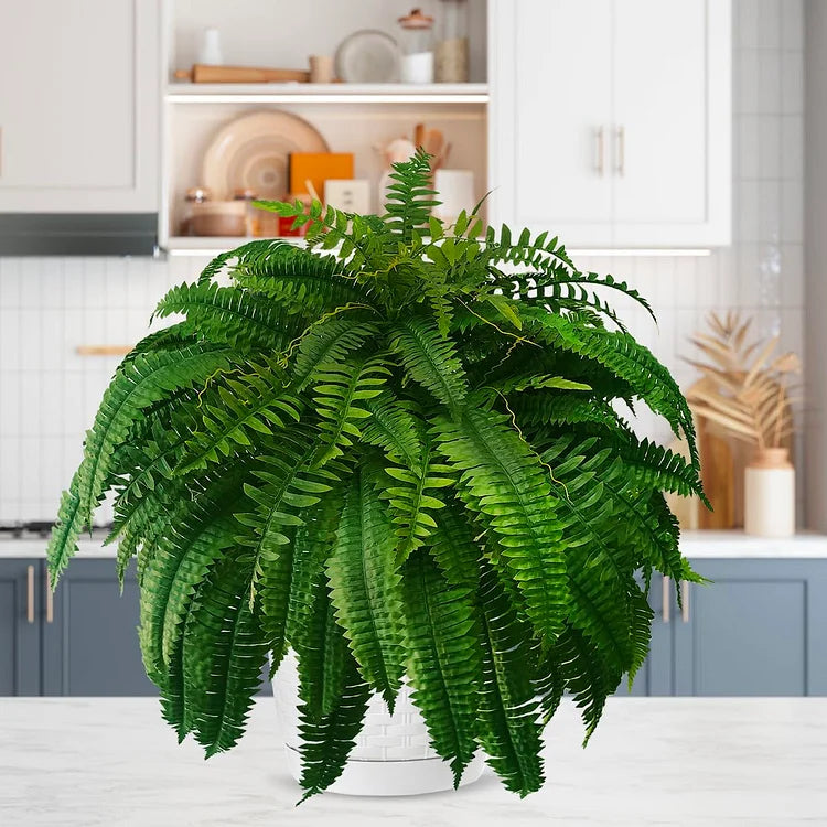 BowLift | UV-resistant, lifelike artificial Boston fern