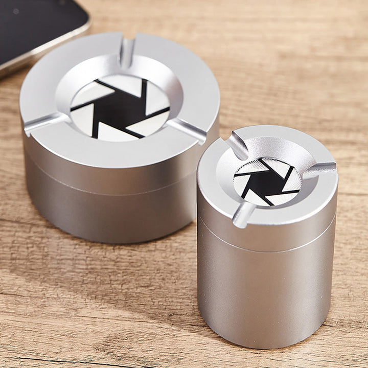 360° Stainless Steel Ashtray with Twist Lid | Bowlift