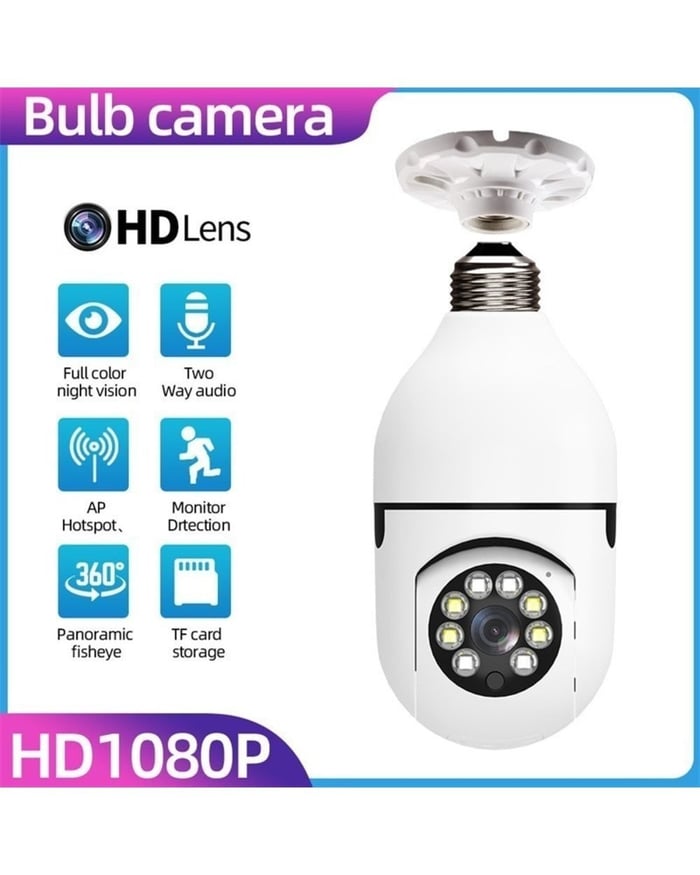 BowLift | Wireless Wifi Lightbulb Camera Security Camera
