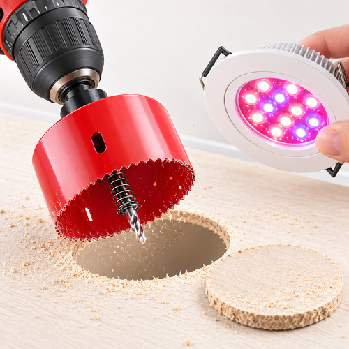 Carbide-Tipped Bi-Metal Hole Saw Drill Bit Set Bowlift