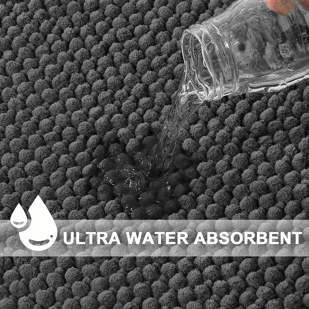 BowLift | HoekZacht L-shaped Shower Mat – Plush Non-Slip Bath Mat with High Absorbency