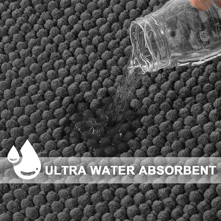 BowLift | HoekZacht L-shaped Shower Mat – Plush Non-Slip Bath Mat with High Absorbency