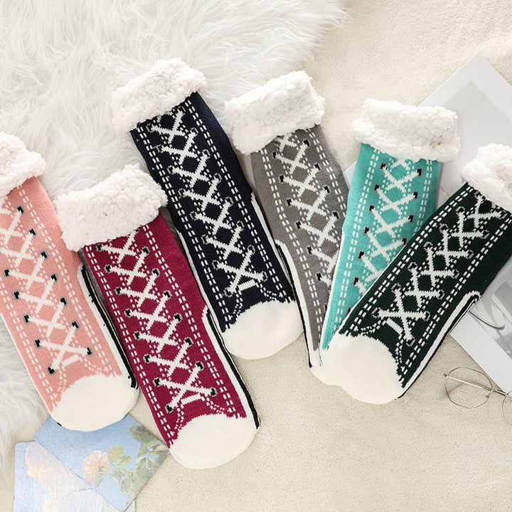 BowLift | Ultra-thick Cashmere Slipper Home Socks