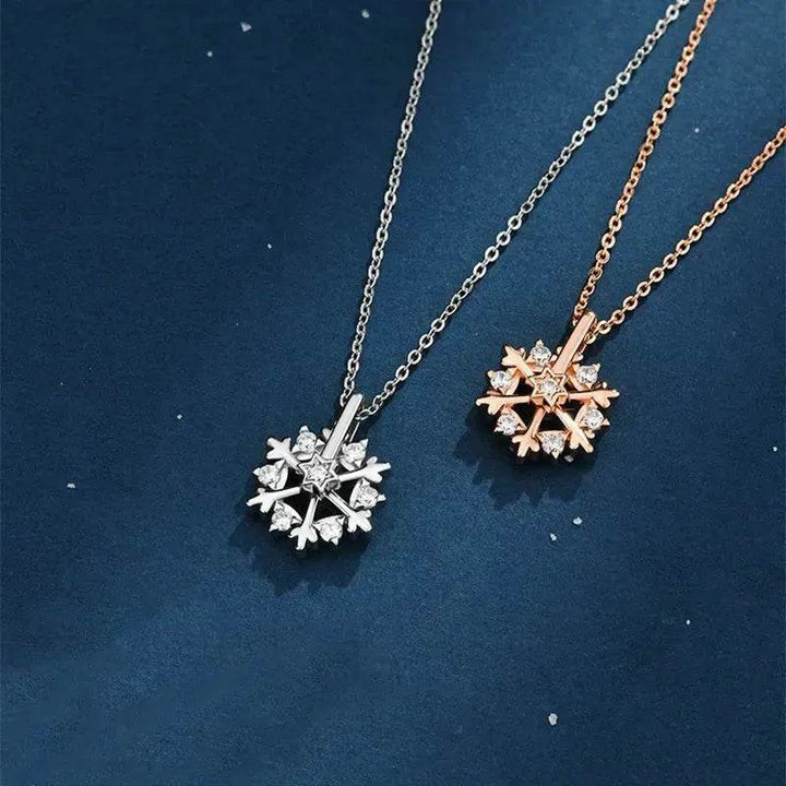 BowLift | Luxury Rhinestone Christmas Snowflakes Necklace Gift for women