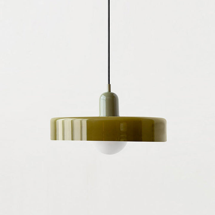 BowLift | Scandi Bauhaus Pendant Light – Stylish Orange Ceiling Lamp for Contemporary Spaces