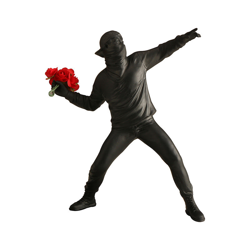 Banksy Flower Rioter Ornament | Bowlift