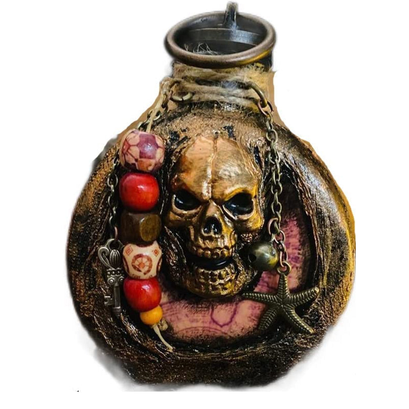 Skull Pirate Rum Bottle made of Resin | Bowlift